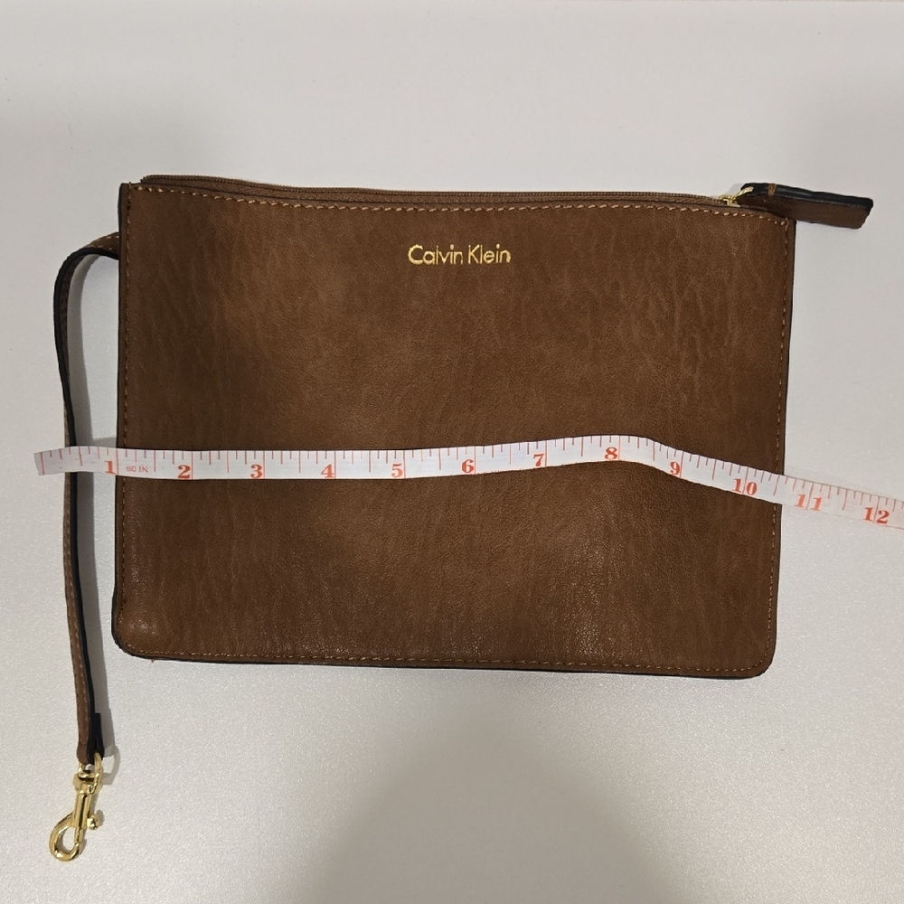 Calvin Klein Chocolate Brown Clutch **NWOT** - Picture 5 of 10